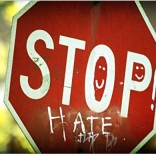 No Hate Stop Sign
