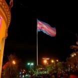 Trans* flag in the Castro/SF