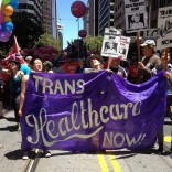 Protesters for transgender healthcare